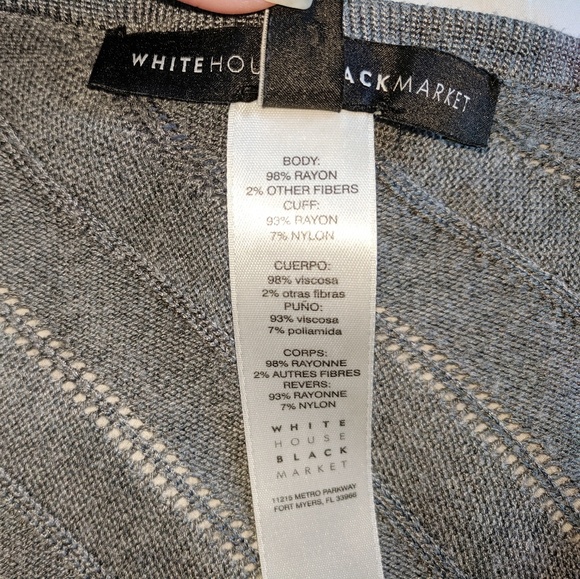 WHBM zig zag details sweater poncho size XS - Picture 2 of 8